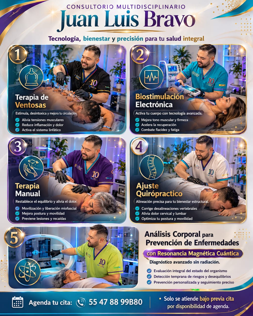 Servicios del Consultorio Multidisciplinario Juan Luis Bravo